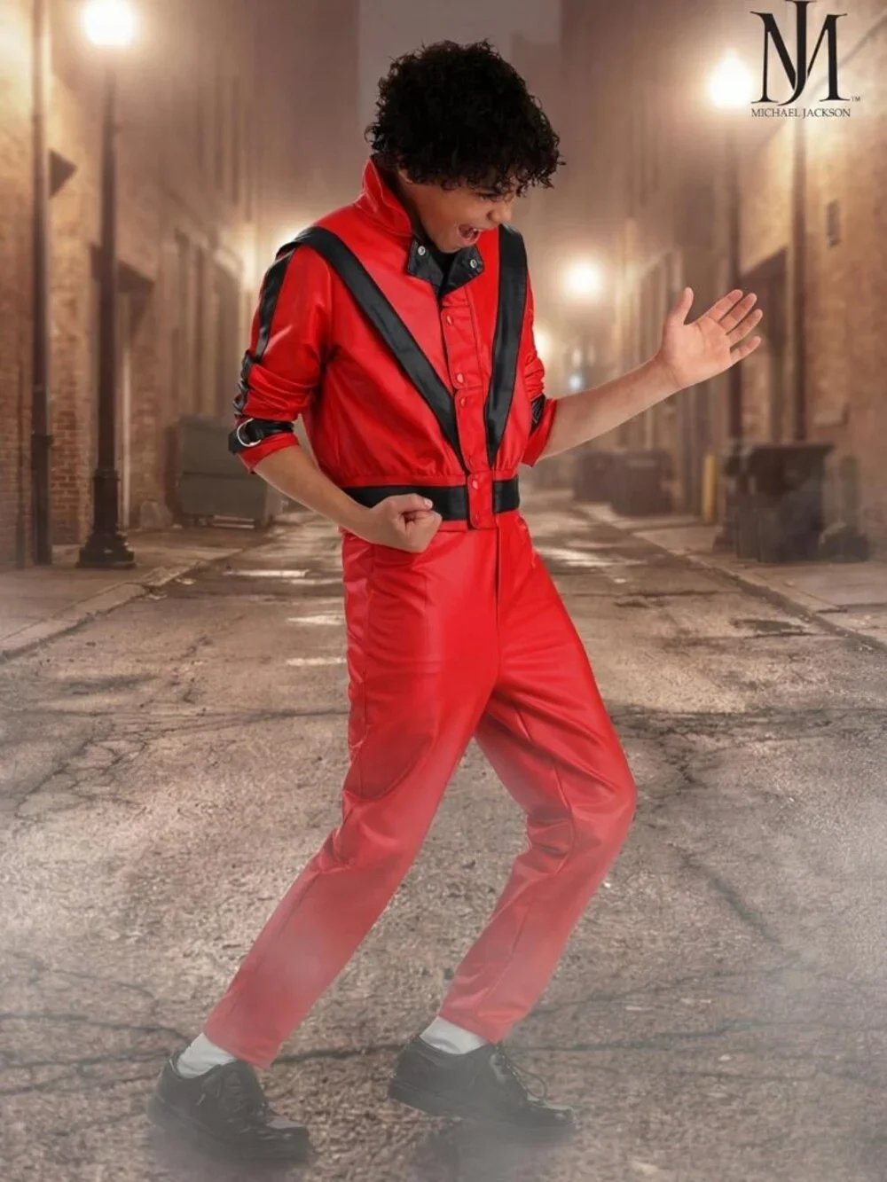 Kids' Thriller Costume - Red Tracksuit Halloween Outfit for Boys & Girls